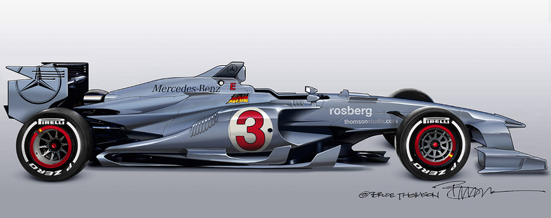 Illustration for article titled The Best Retro-Liveried Formula 1 Sketches You'll Ever Find